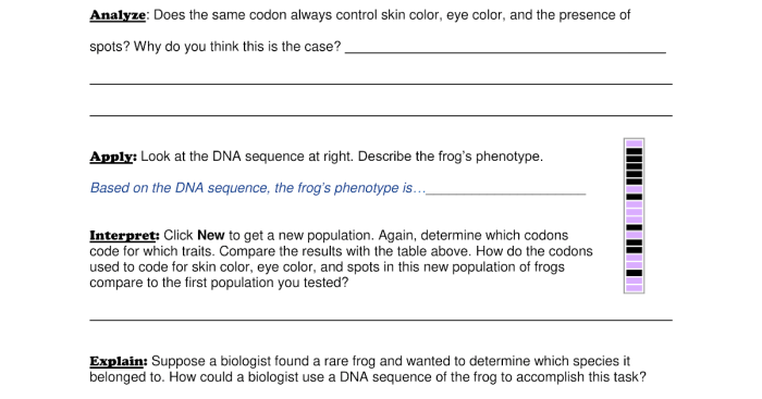 Dna analysis gizmo answer key